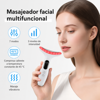 Dispositivo de belleza facial LED 7 en 1 · Lifting, calor y microcorriente